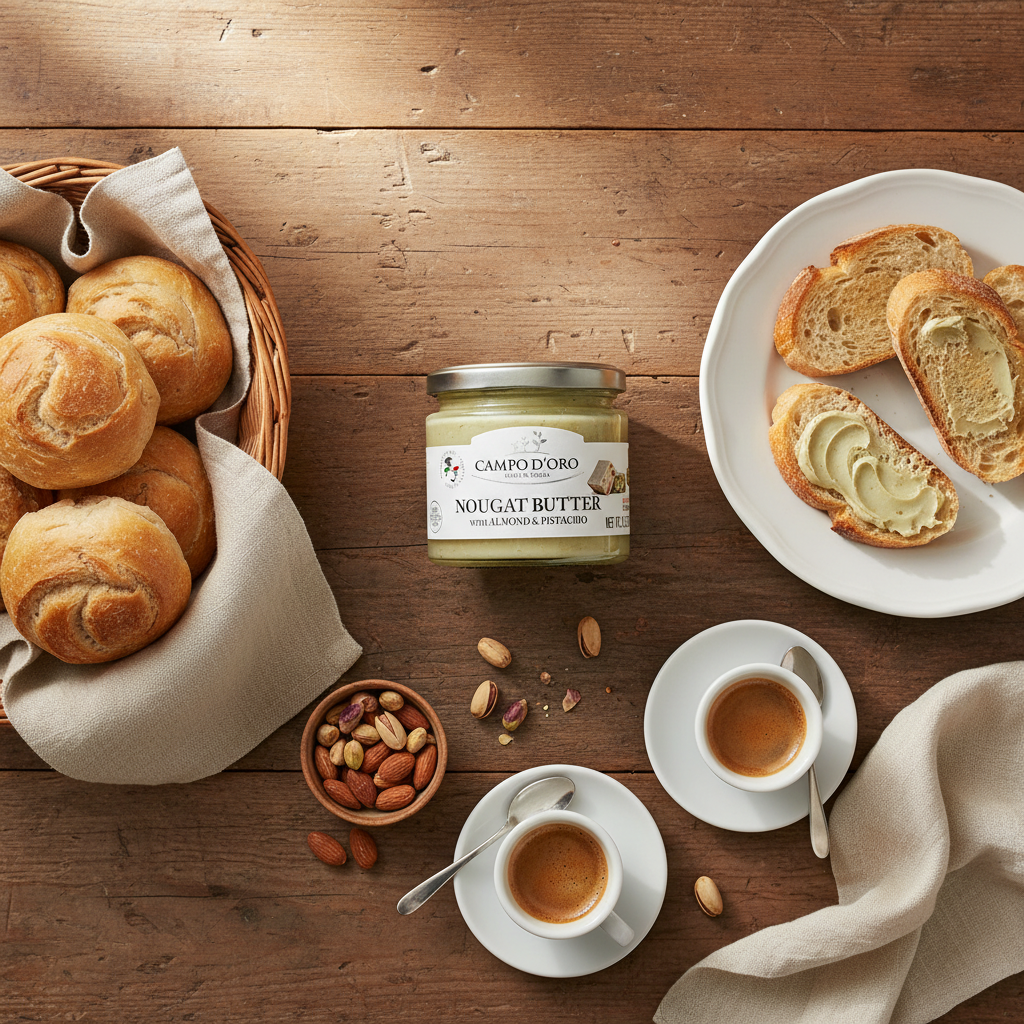 Campo D'Oro, Nougat Butter Sweet Cream Spread, 6.35 oz