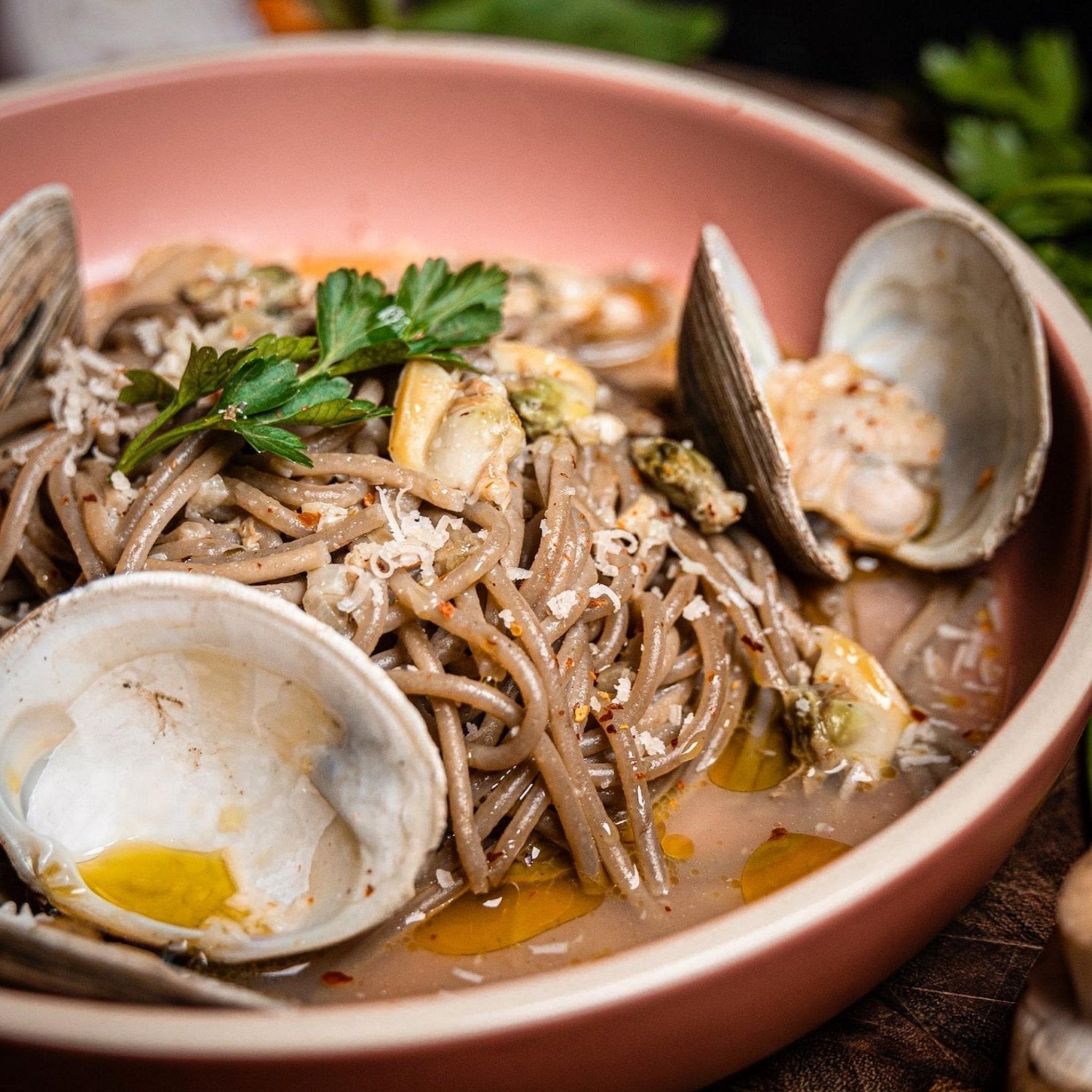 Fresh Mushroom Spaghetti